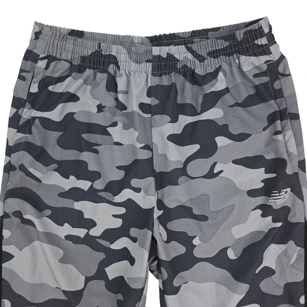New Balance Camo Running Pants Mens Large Grey Black Camouflage Athletic Joggers